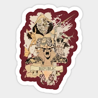 Republic And Empire Sticker